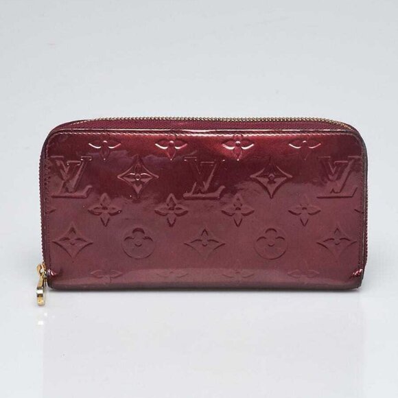 Louis Vuitton Rouge Fauviste Monogram Vernis Zippy Wallet - Picture 1 of 10